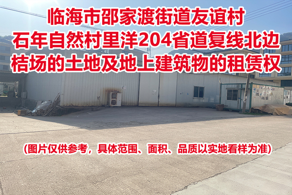 临海市邵家渡街道友谊村石年自然村里洋204省道复线北边桔场的土地及地上建筑物的租赁权